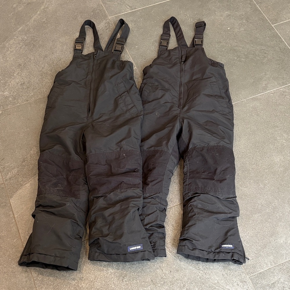 Land’s End Kids Iron Knee Insulated Winter Snow Bib- Size 6 (x2)